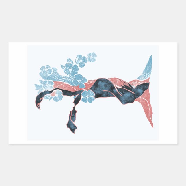 Sticker Rectangulaire Blossom Arbre (Devant)