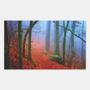 Sticker Rectangulaire Blue fog