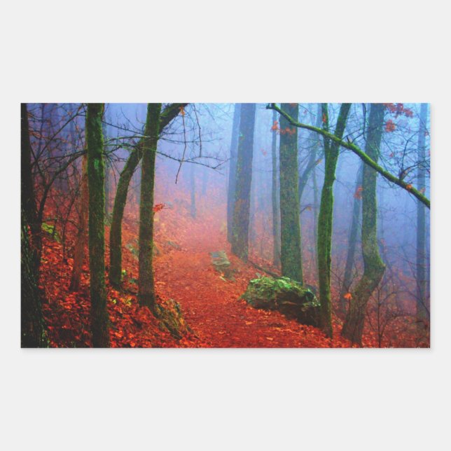 Sticker Rectangulaire Blue fog (Devant)