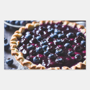 Sticker Rectangulaire Blueberry Pie