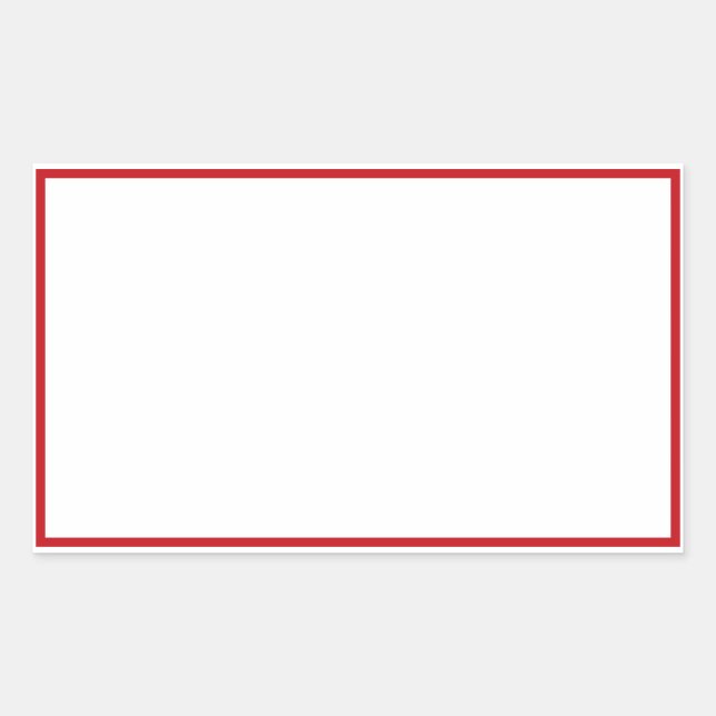 Sticker Rectangulaire Bocal épice rouge bordure blanche rectangulaire ét (Devant)
