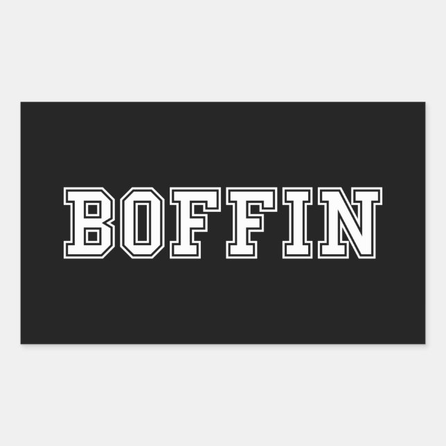 STICKER RECTANGULAIRE BOFFIN (Devant)