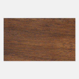 Sticker Rectangulaire Bois de laiton