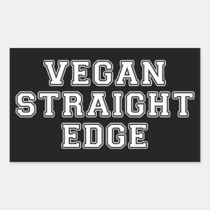 Sticker Rectangulaire Bordure droite Vegan