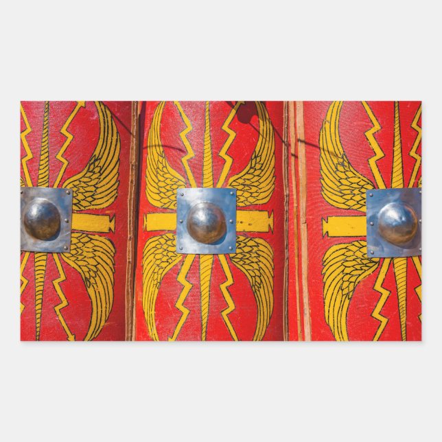 Sticker Rectangulaire Bouclier militaire romain - Scutum (Devant)