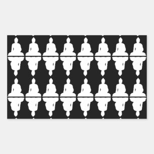 Sticker Rectangulaire Bouddha