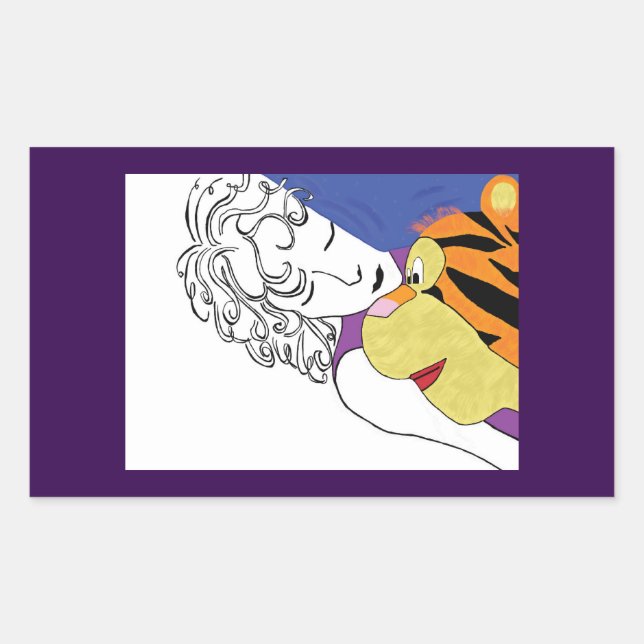 STICKER RECTANGULAIRE BOUDDON DE CUDDLE (Devant)