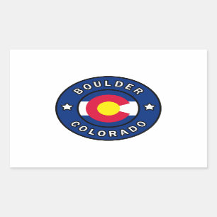 Sticker Rectangulaire Boulder Colorado
