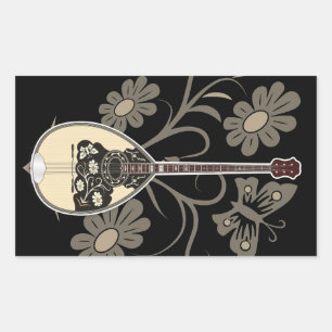 Sticker Rectangulaire Bouzouki