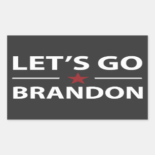 Sticker Rectangulaire Brandon Anti Joe Biden Conservateur