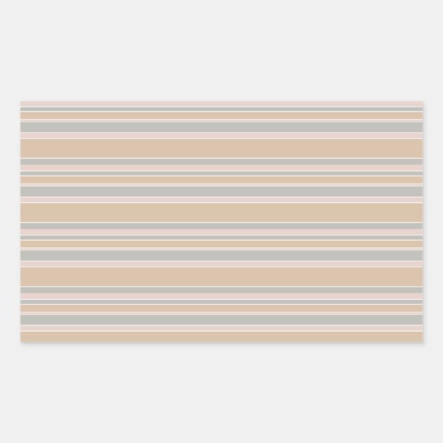 Sticker Rectangulaire Brayures beiges (Devant)