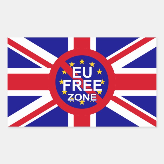 Sticker Rectangulaire Brexit (Devant)