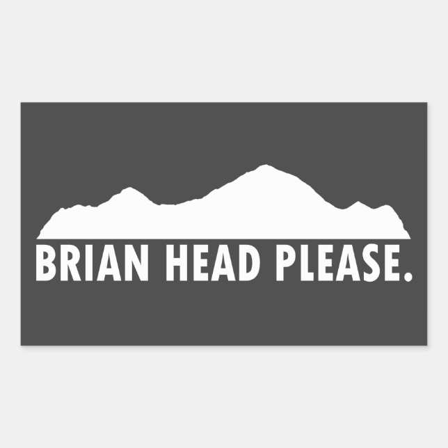 Sticker Rectangulaire Brian Head Utah S'Il Vous Plaît (Devant)