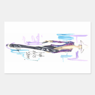 Sticker Rectangulaire Brille brillante !