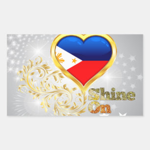 Sticker Rectangulaire Briller Aux Philippines