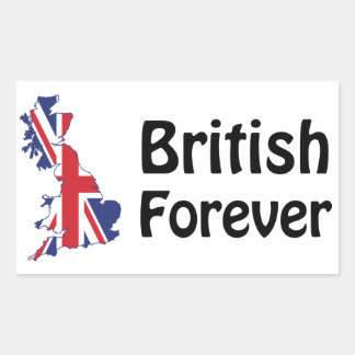 Sticker Rectangulaire British Forever