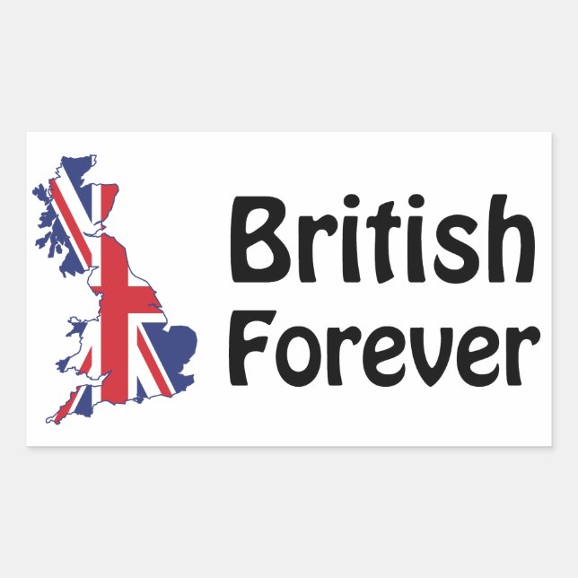 Sticker Rectangulaire British Forever (Devant)