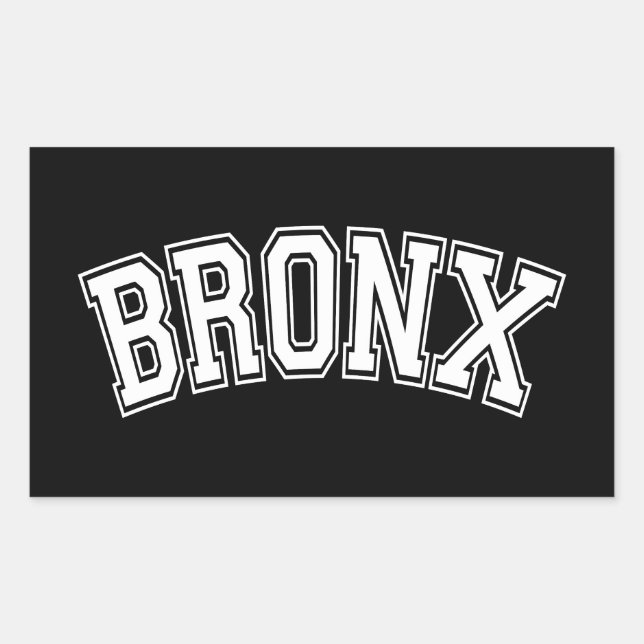 STICKER RECTANGULAIRE BRONX (Devant)