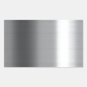 Sticker Rectangulaire Brossé inoxydable