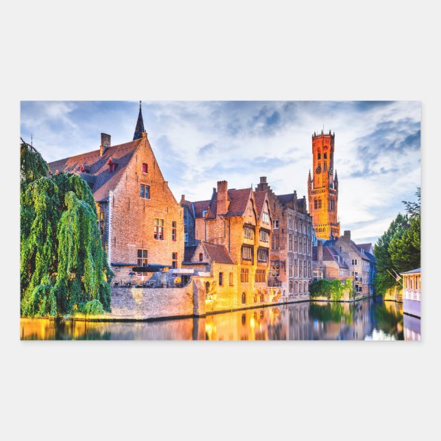 Sticker Rectangulaire Bruges (Devant)