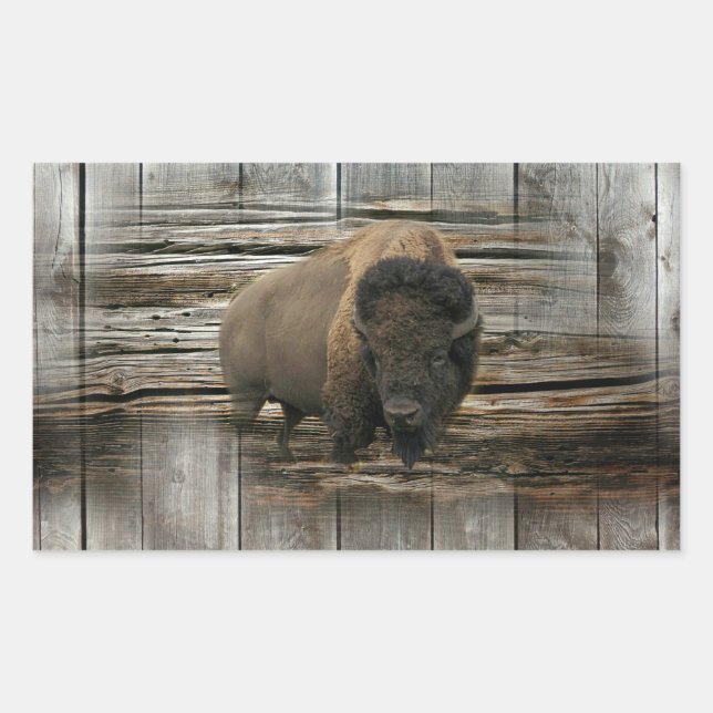 Sticker Rectangulaire Buffalo (Devant)