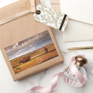 Sticker Rectangulaire Buffalo Bones Labour sous Harvey Thomas Dunn