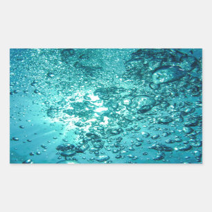Sticker Rectangulaire Bulles de l'eau