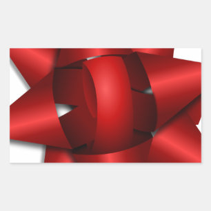 Sticker Rectangulaire bureau rouge de douche de partie de ruban de