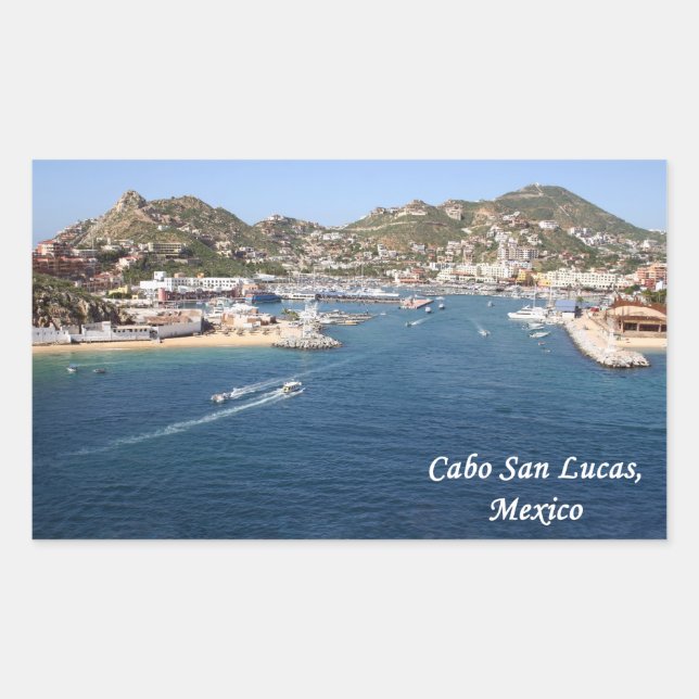 Sticker Rectangulaire Cabo San Lucas, Mexique (Devant)