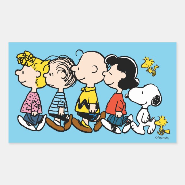 Sticker Rectangulaire cacahuètes | La Bande (Devant)