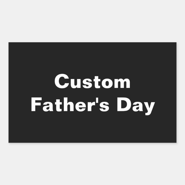 Sticker Rectangulaire Cadeau papa personnalisé pour la Fête des pères (Devant)