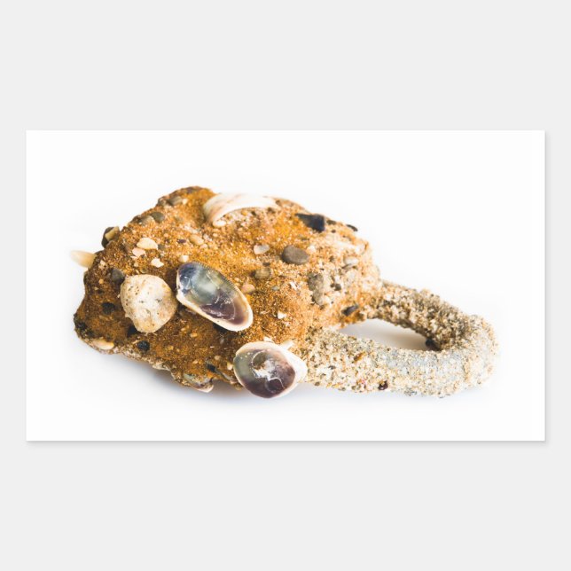 Sticker Rectangulaire cadenas patiné (Devant)