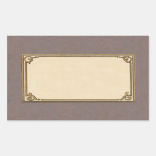 Sticker Rectangulaire Cadre du début des années 1900