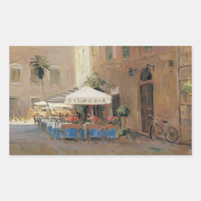 Sticker Rectangulaire Café Roma (Devant)