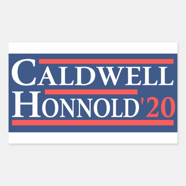 Sticker Rectangulaire Caldwell Honnold 2020 (Devant)