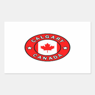 Sticker Rectangulaire Calgary Canada