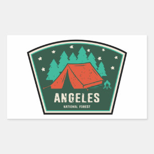 Sticker Rectangulaire Camping forestier national de Angeles