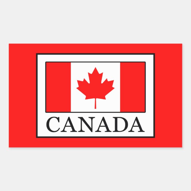 Sticker Rectangulaire Canada (Devant)
