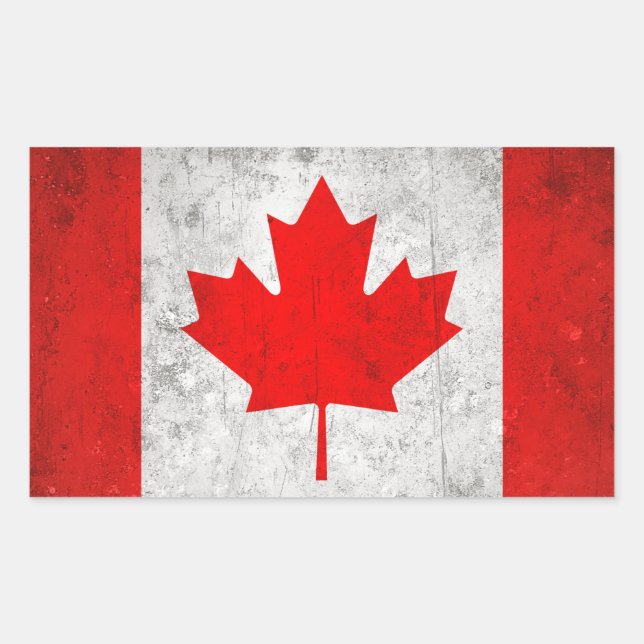Sticker Rectangulaire Canada (Devant)