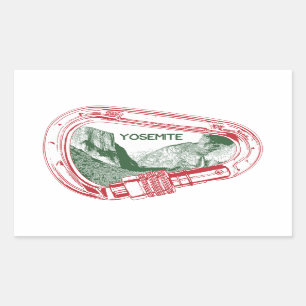 Sticker Rectangulaire Carabiner d'Escalade Yosemite