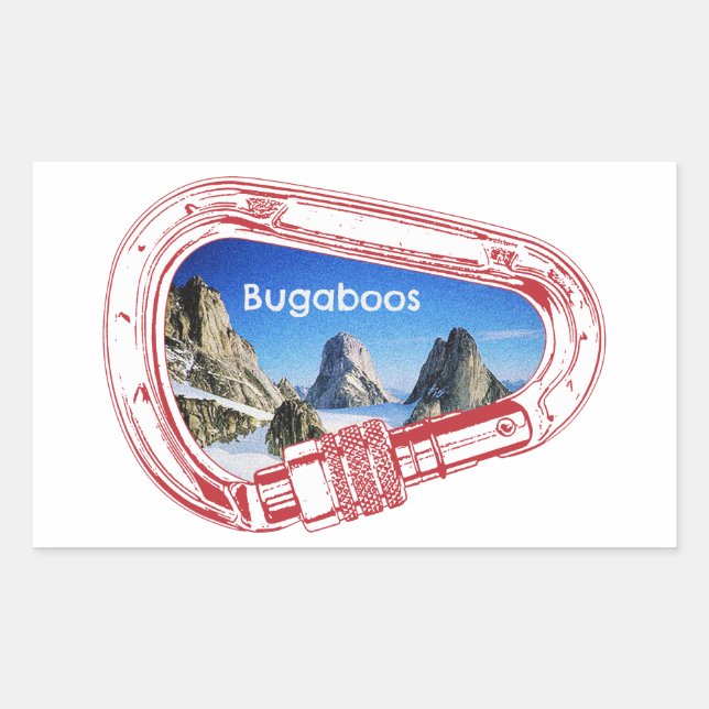 Sticker Rectangulaire Carabinier Escalade Bugaboos (Devant)