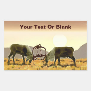 Sticker Rectangulaire Caribou Duel