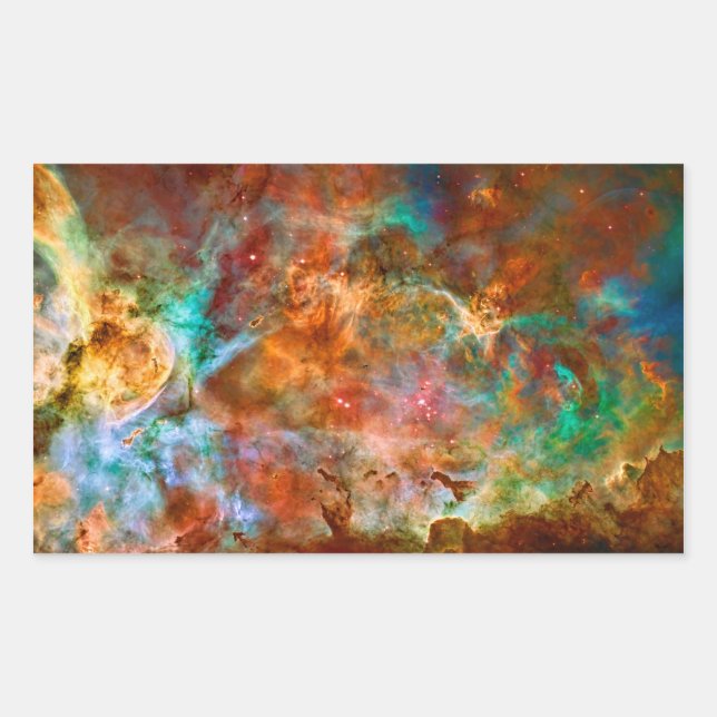 Sticker Rectangulaire Carina Nebula dans la constellation Navis Argo (Devant)