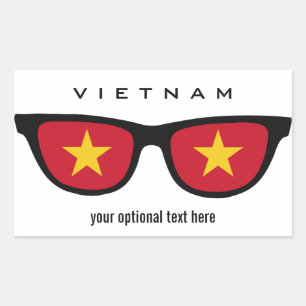 Sticker Rectangulaire Cartes spéciales Vietnamese Shades