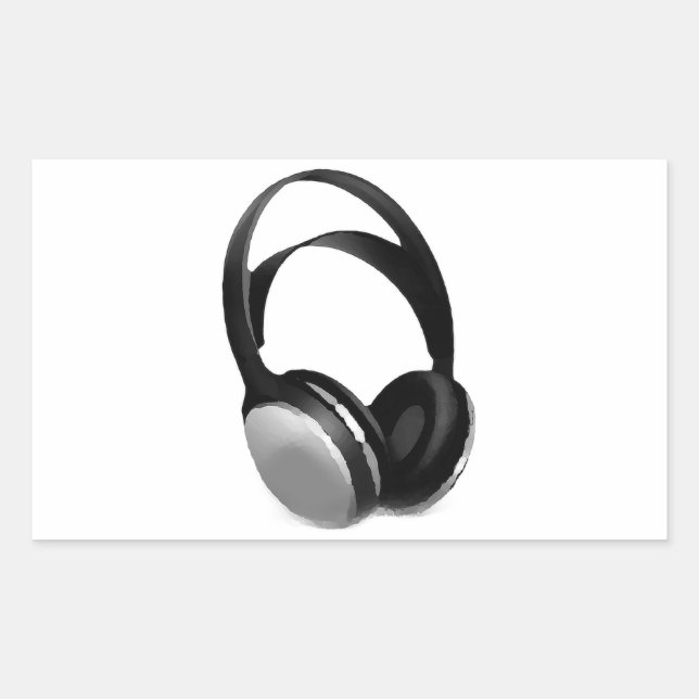 Sticker Rectangulaire Casque Pop Art (Devant)