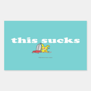 Sticker Rectangulaire Ceci suce