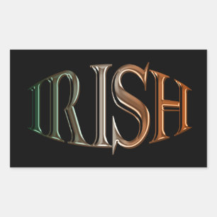 Sticker Rectangulaire CELTIC CLASSIQUE Collection Drapeau Irlandais