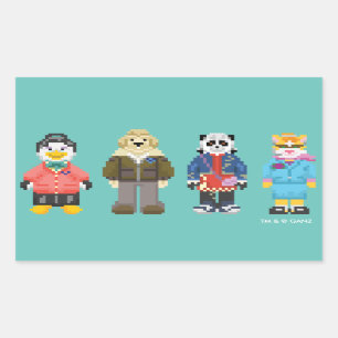 Sticker Rectangulaire Centres serveurs de pixel de Webkinz