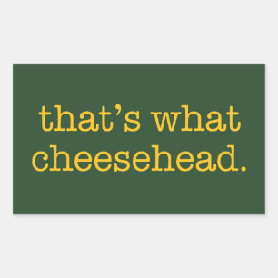 Sticker Rectangulaire C'est ce Cheesehead