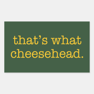 Sticker Rectangulaire C'est ce Cheesehead